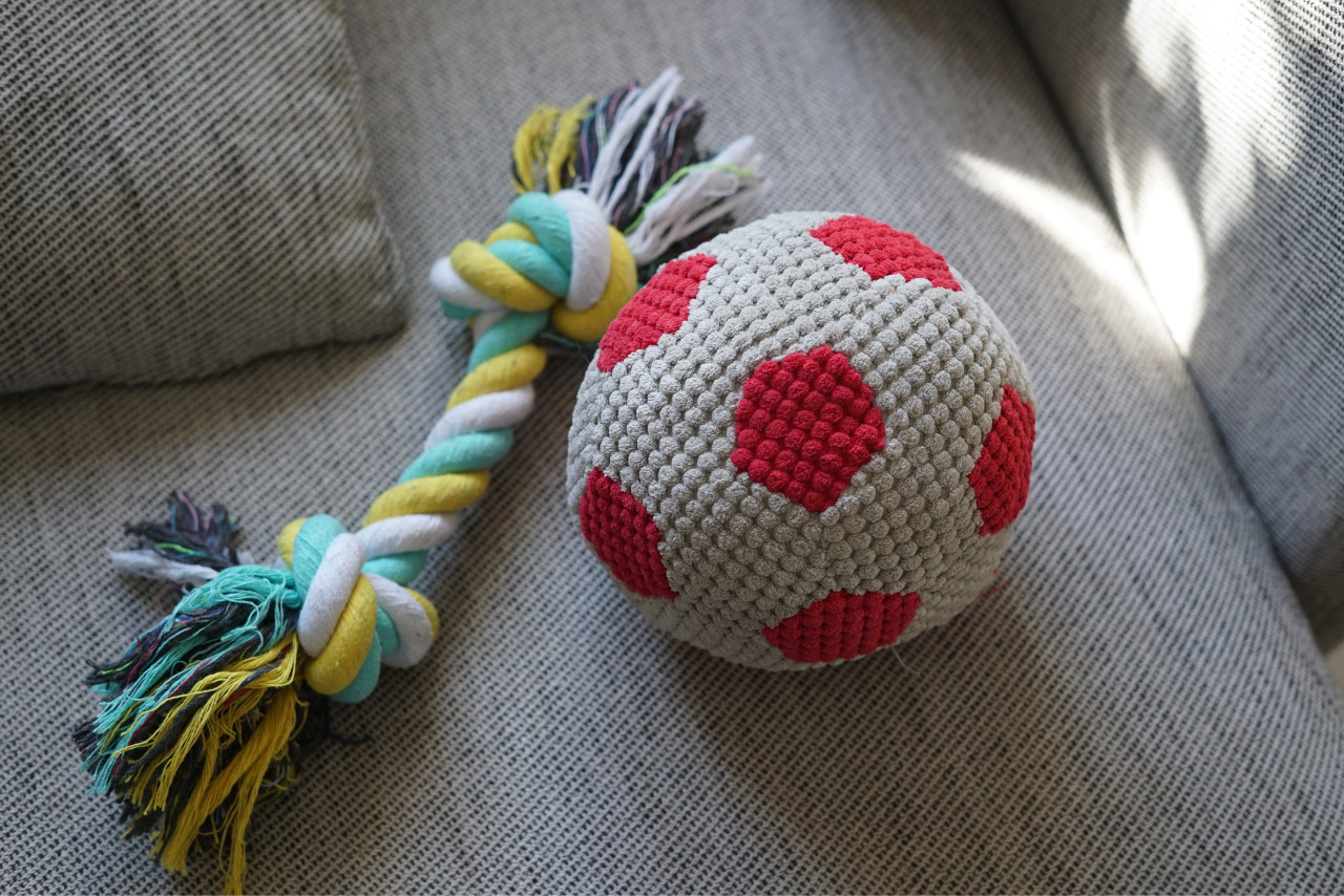 Handmade chew toys.
