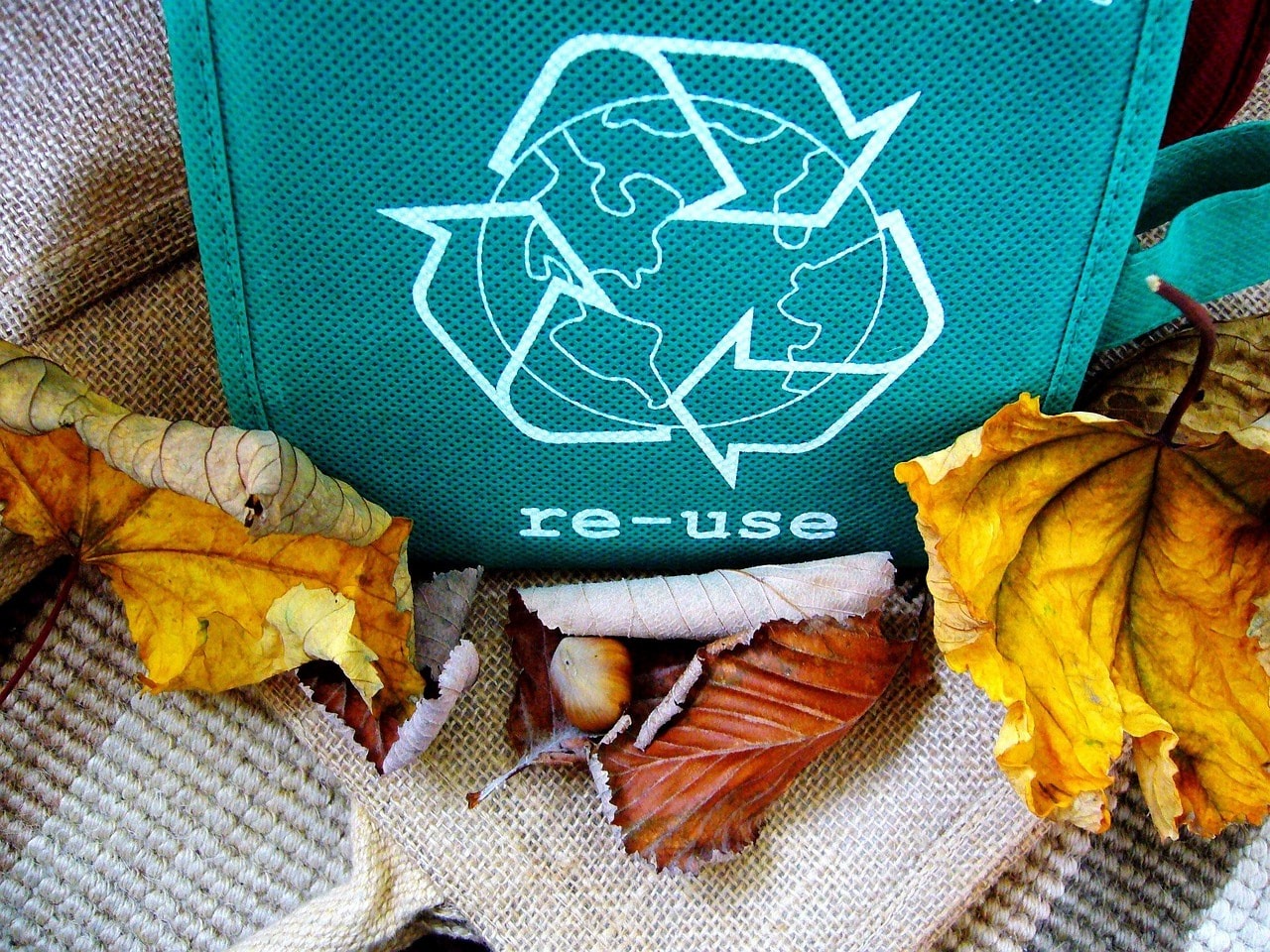 A recyclable bag.