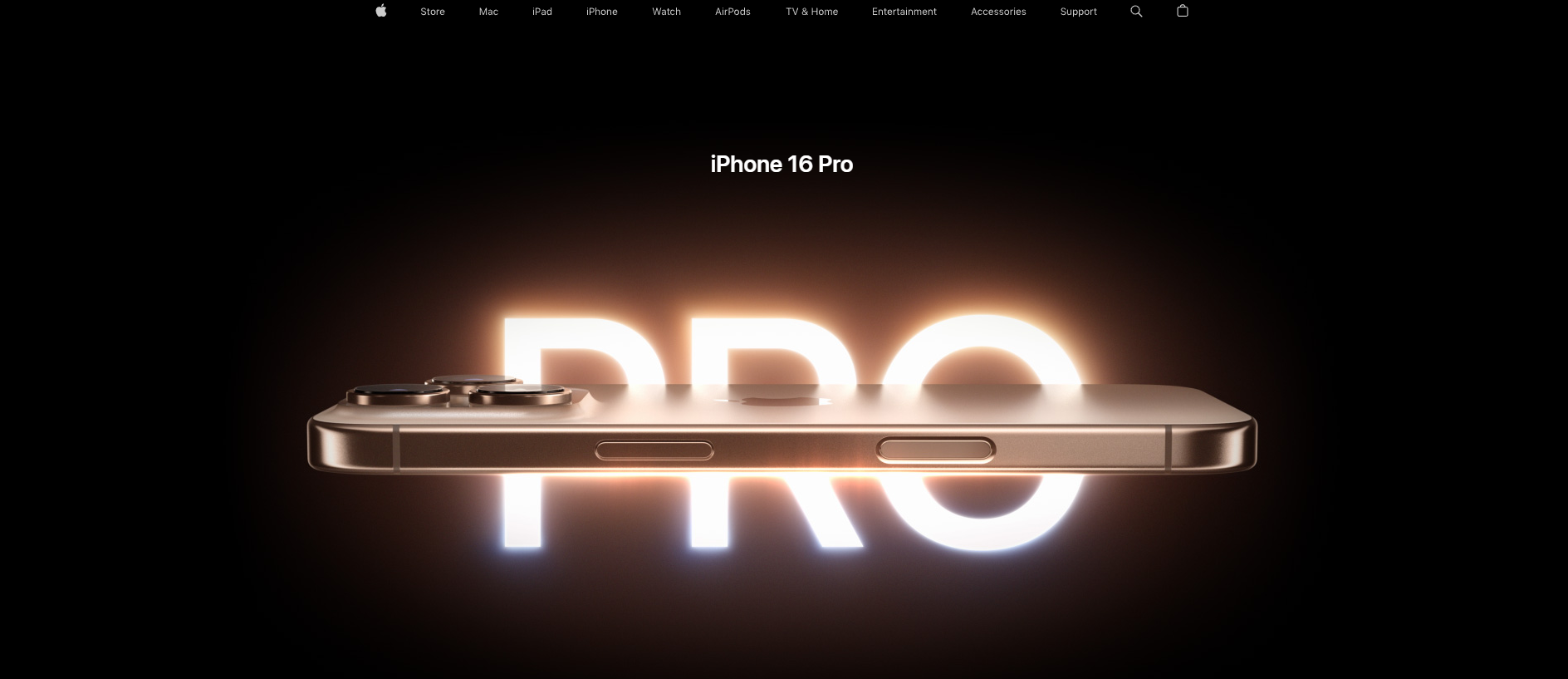 Apple's iphone 16 product page.