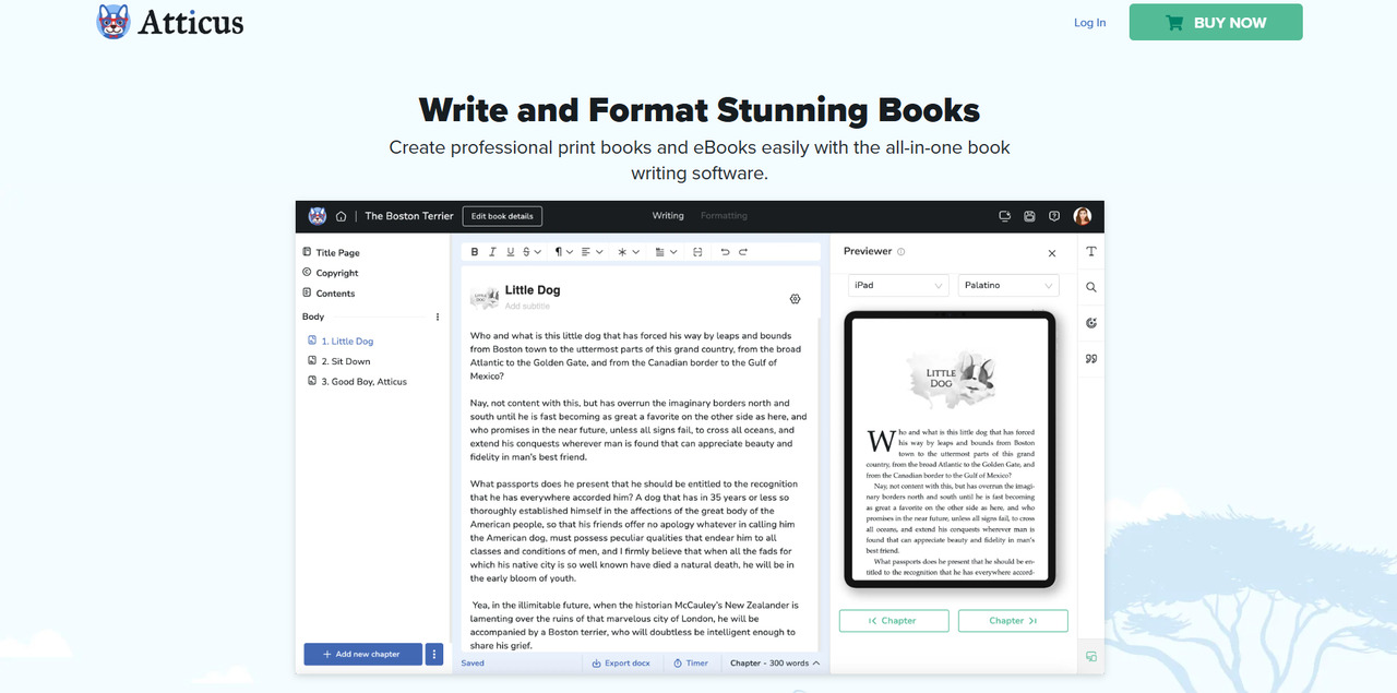 Atticus' website.