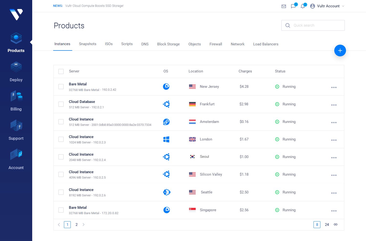 Vultr Products