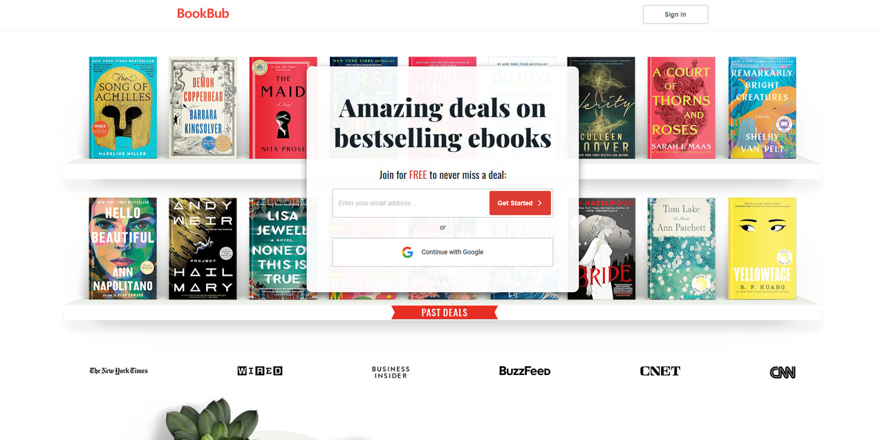 BookBub's website.