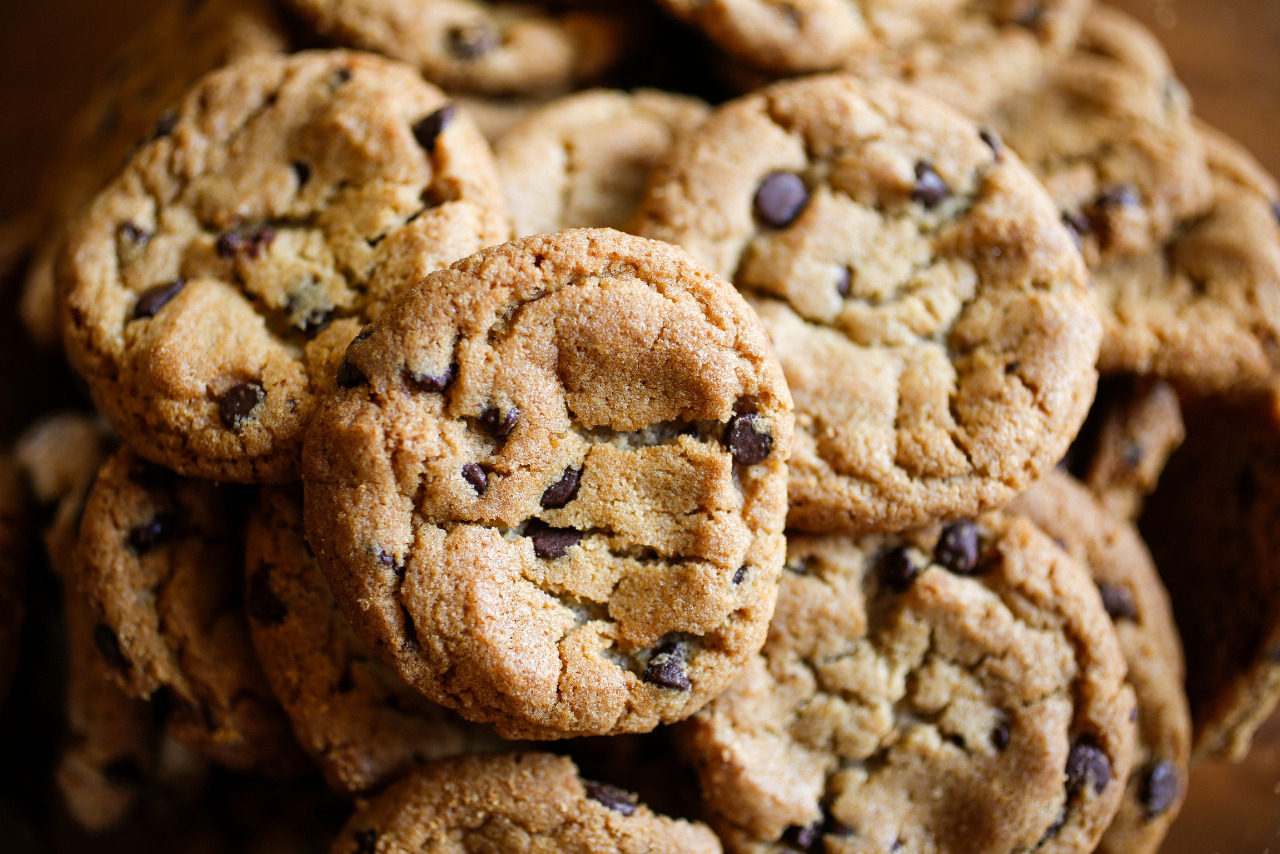 Delicious chocolate chip cookies.