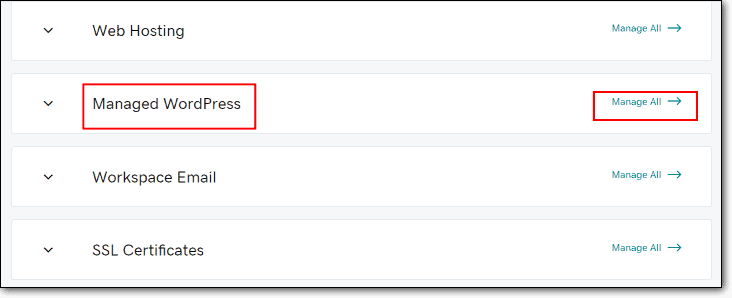 GoDaddy hosting setup