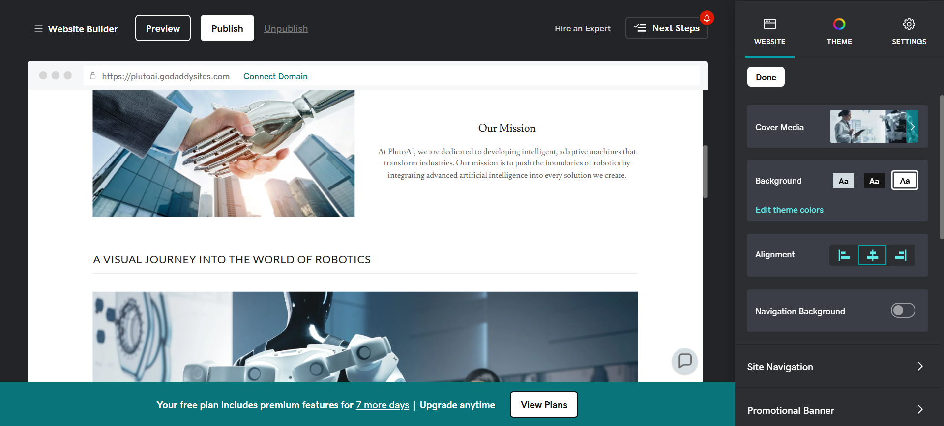 GoDaddy Website-Builder