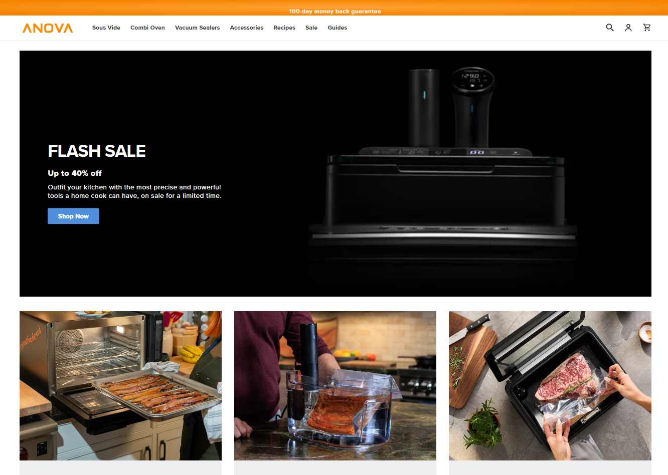 Home page image of Anova.