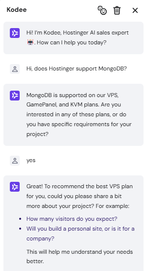 Livechat conversation