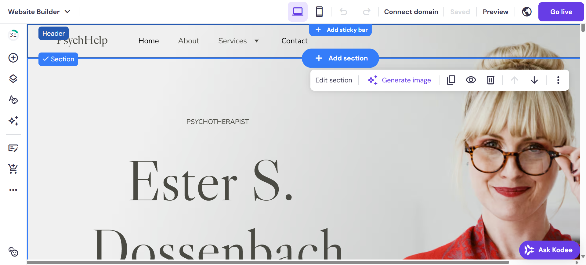 Hostinger website-builder