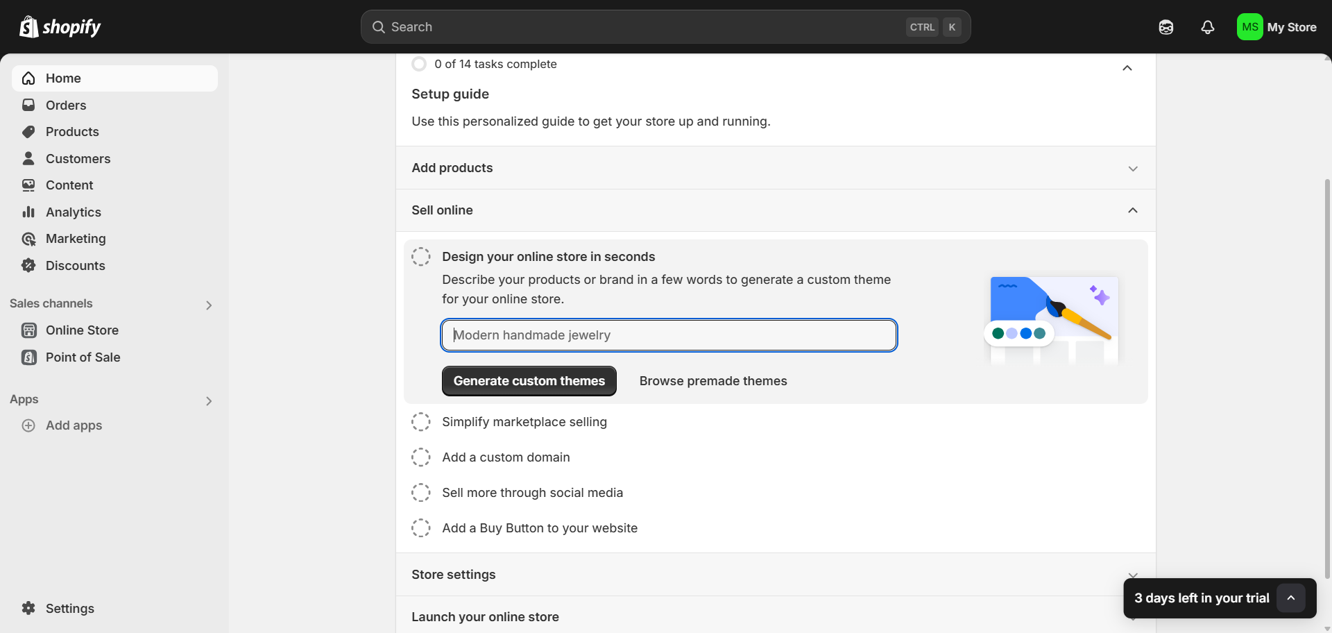 Shopify workfloww
