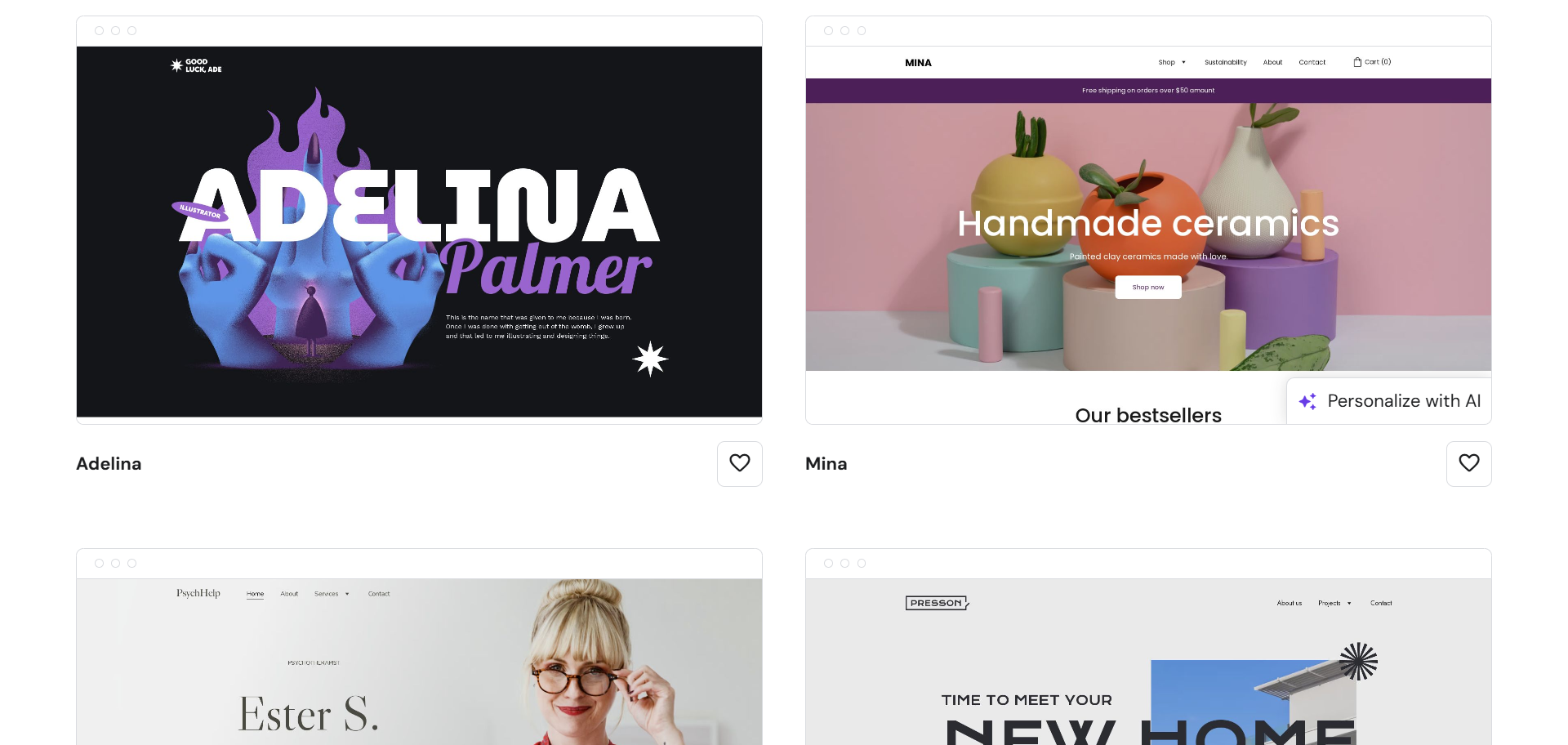 Hostinger templates
