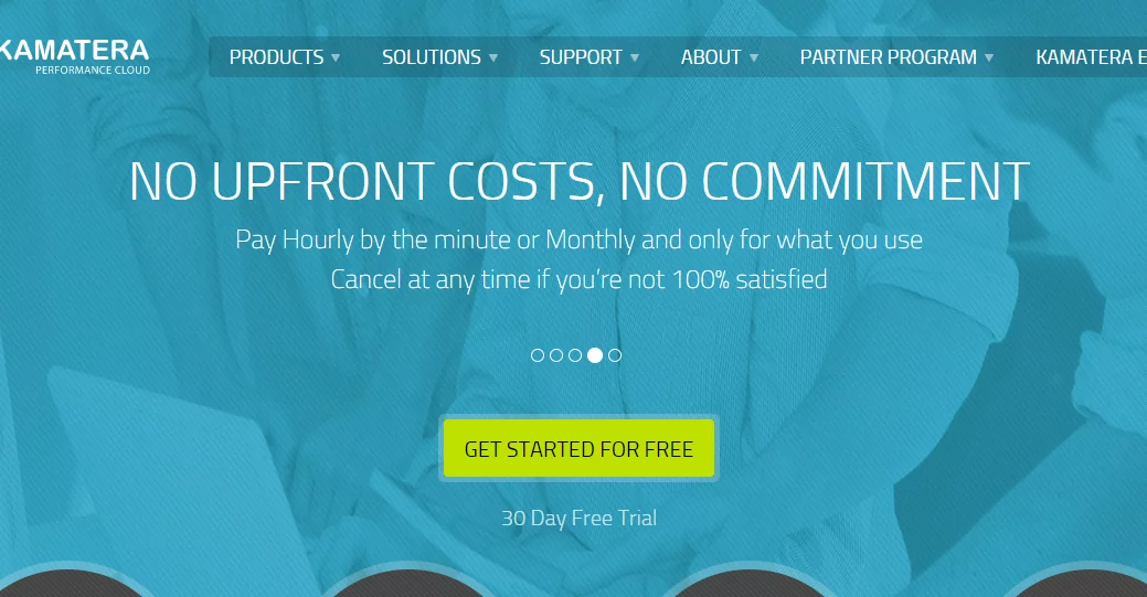 Get Started For Free button