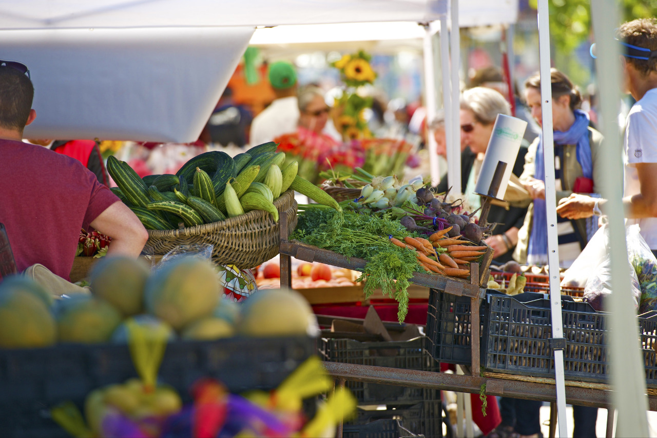 Local Farmers Market in San Francisco, USA.