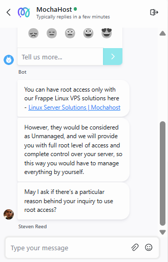 Livechat conversation
