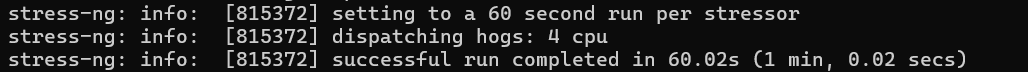 Server Stability test results