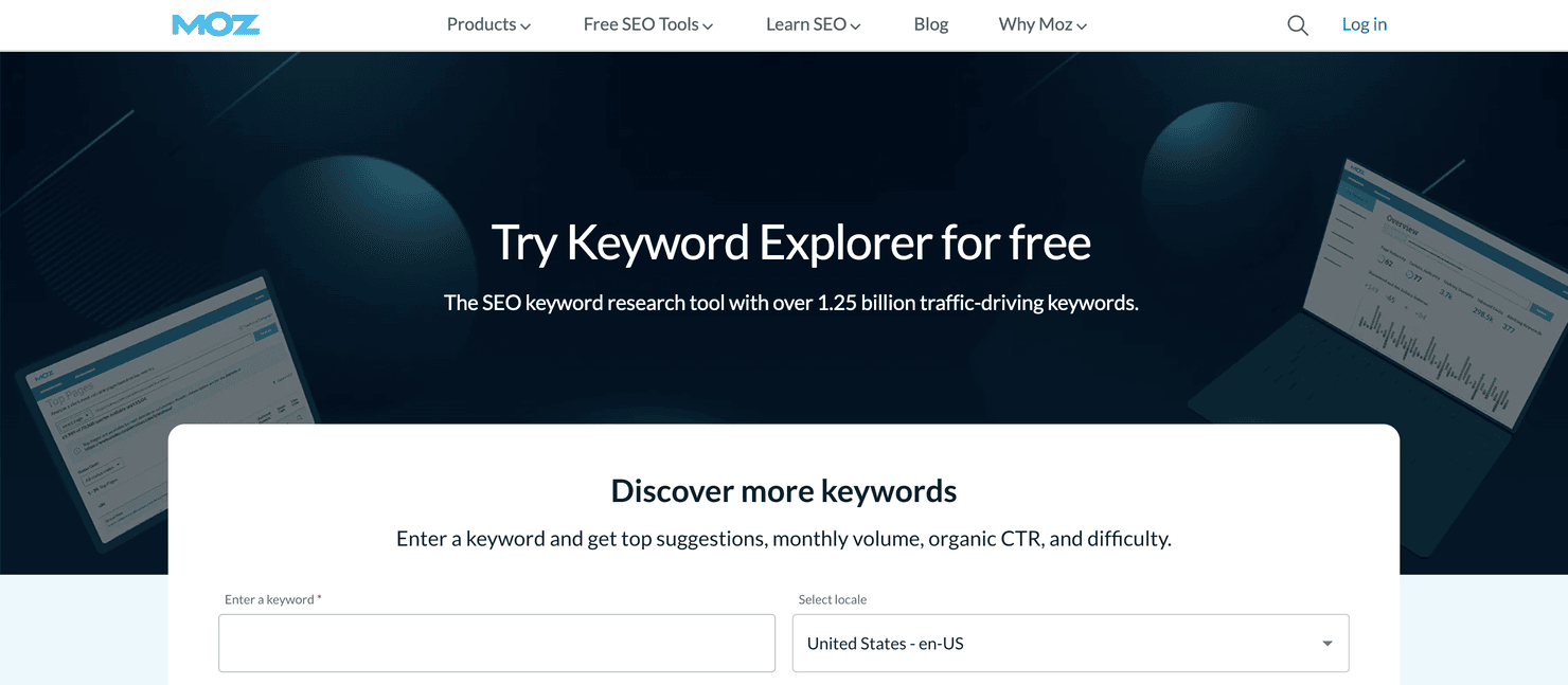 Moz's Keyword Explorer