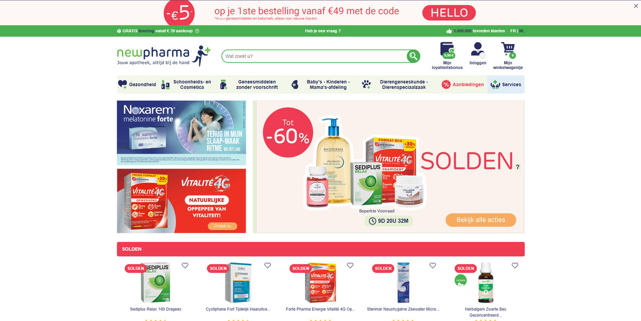 Newpharma's website.