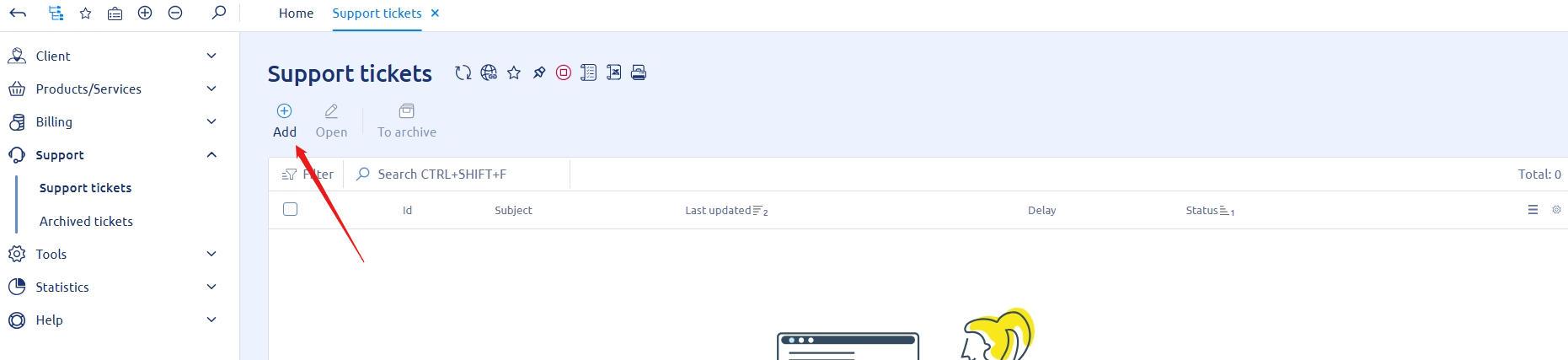 Add button