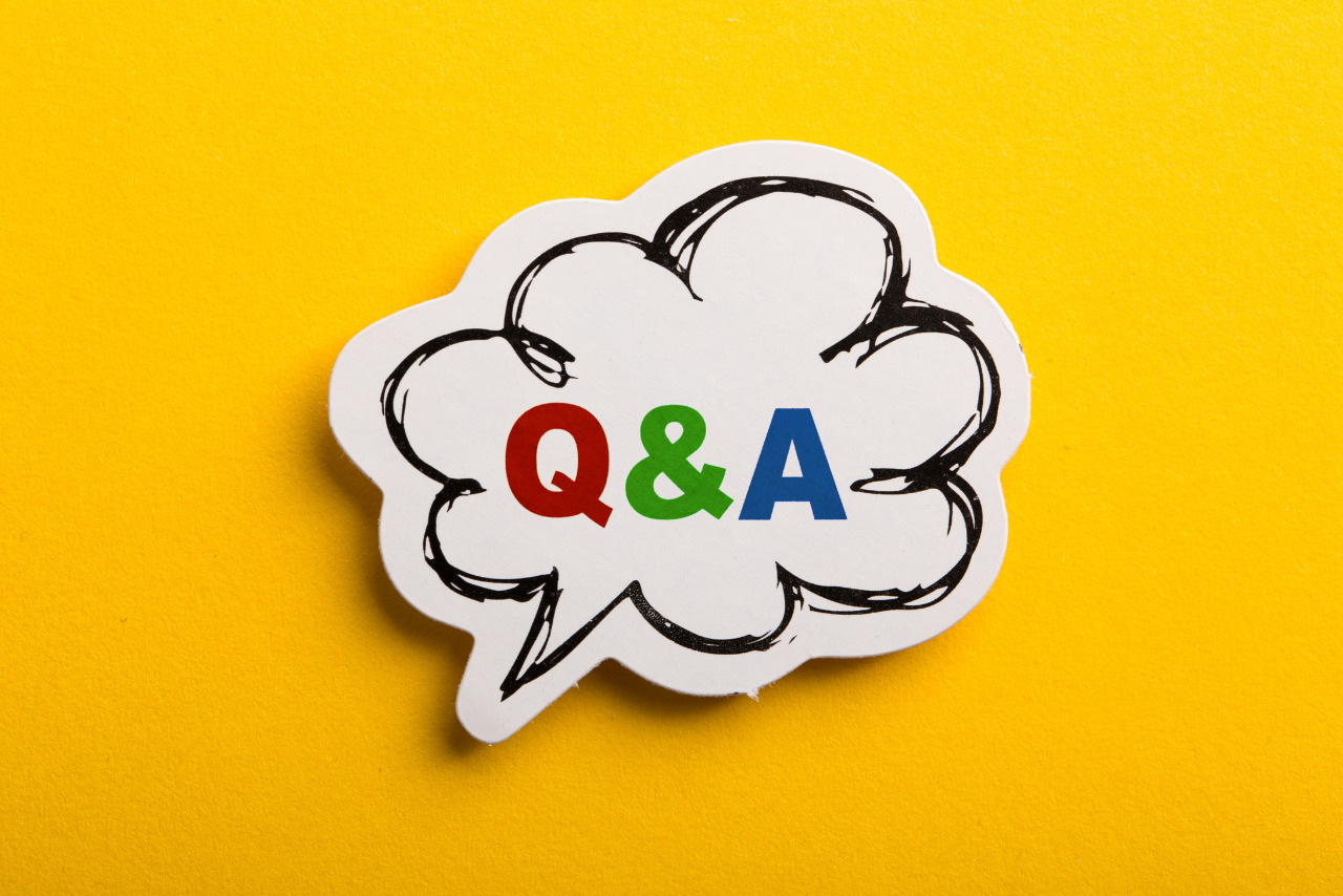 Question And Answer Speech Bubble Isolated On Yellow.