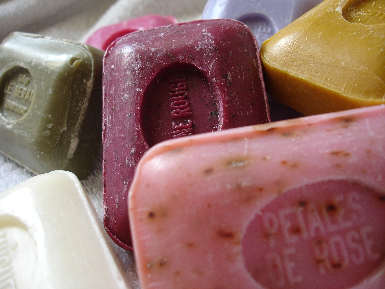 Rose scented soap.