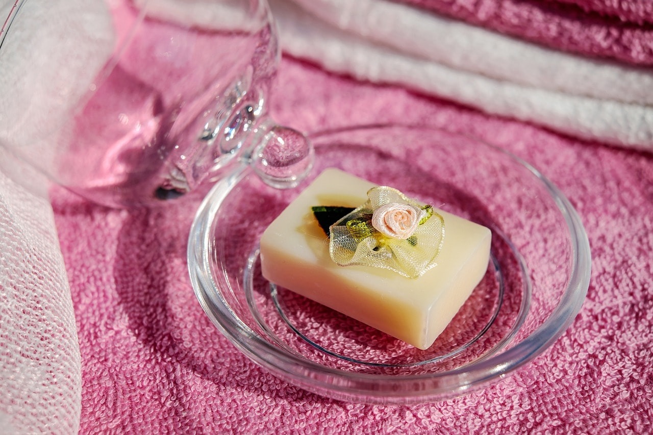 Soap made after heating process.