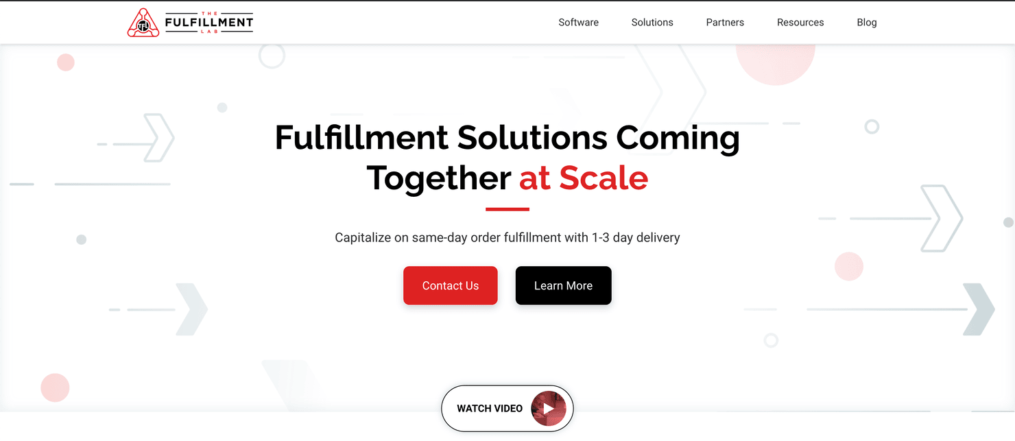 The Fulfillment Lab's homepage