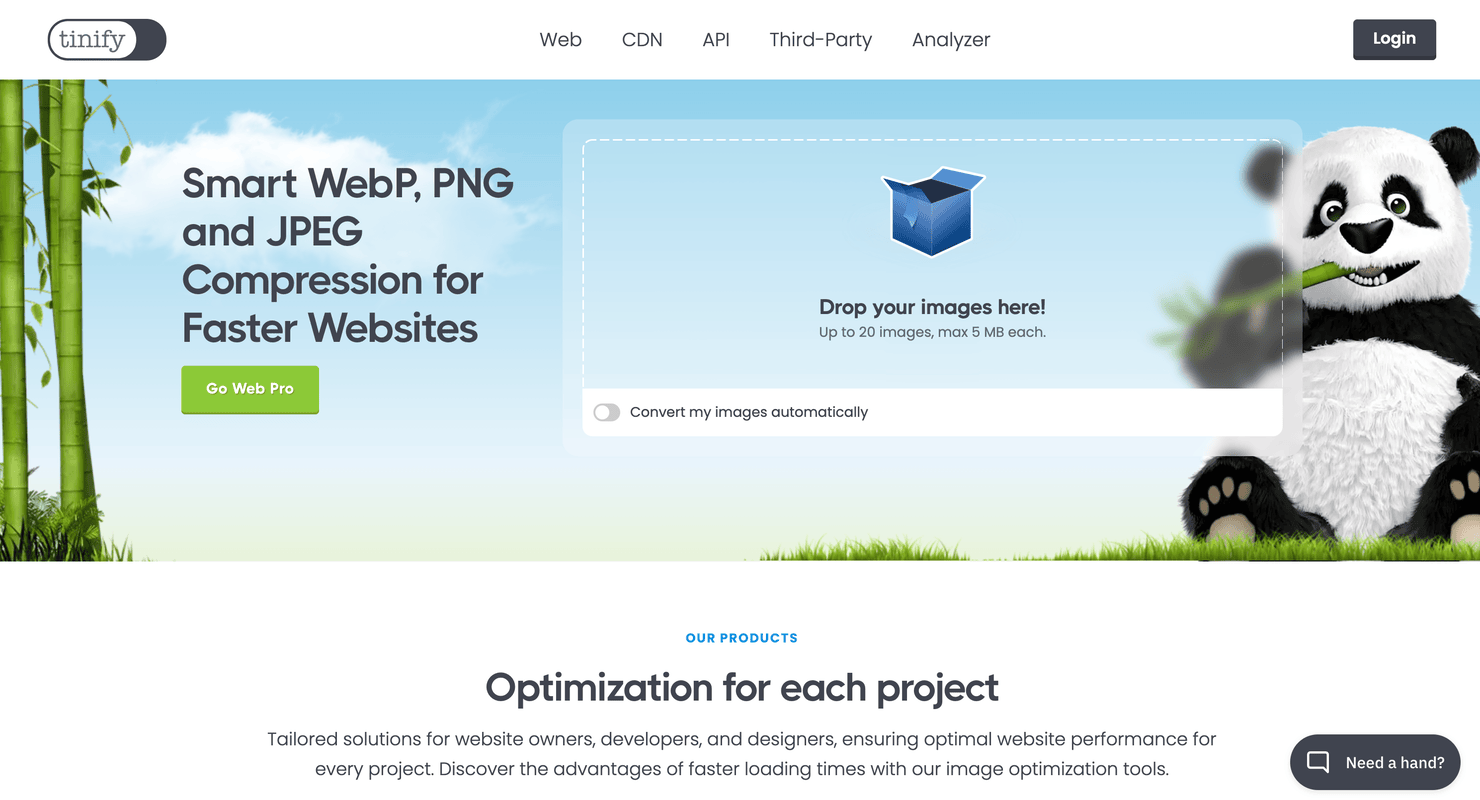 Tinyfy, an online image compression tool