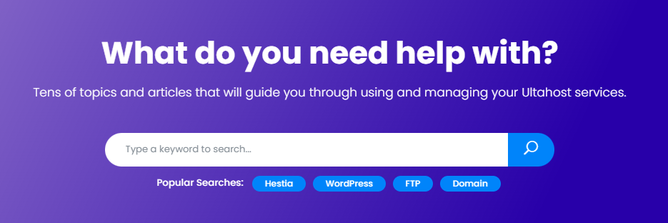 Knowledge base page