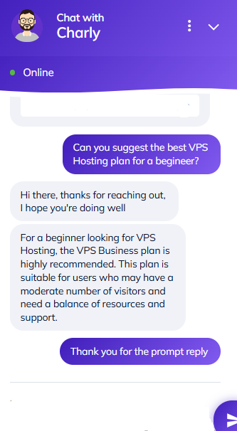 LiveChat conversation