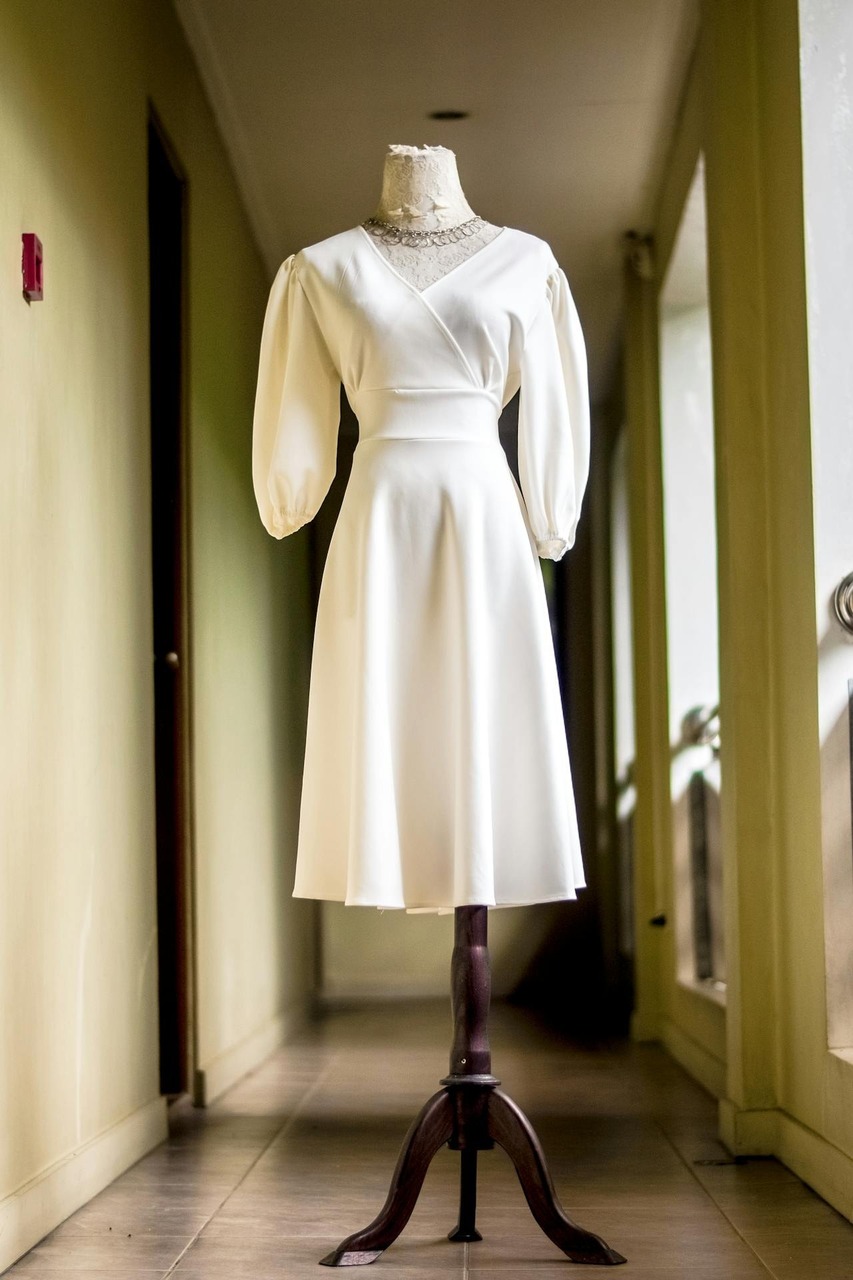 White dress on a mannequin