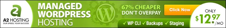 A2 hosting affiliate program: Ad Banner Example
