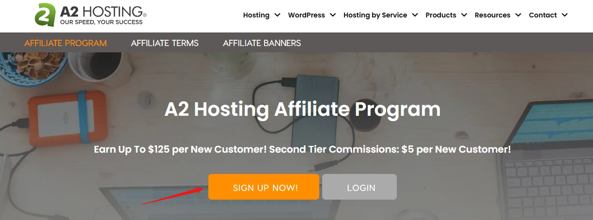 A2 hosting affiliate program: Step 1: Visit the A2 Hosting Affiliate Signup Page 