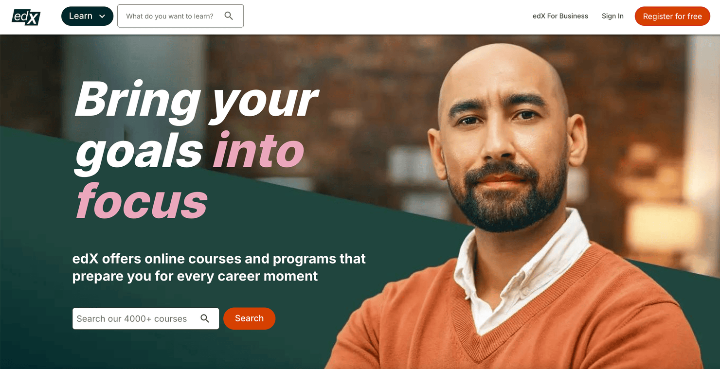 edX's website