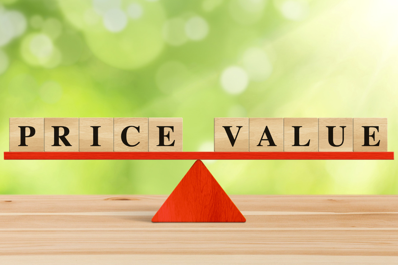 A balance scale illustrating that price should always match the value you provide.