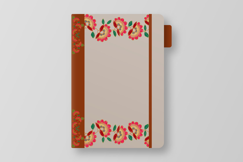Floral design book cover.