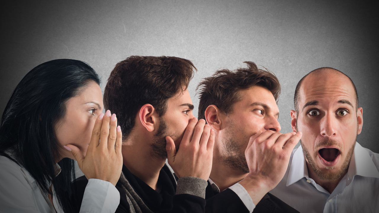People passing information through word-of-mouth.