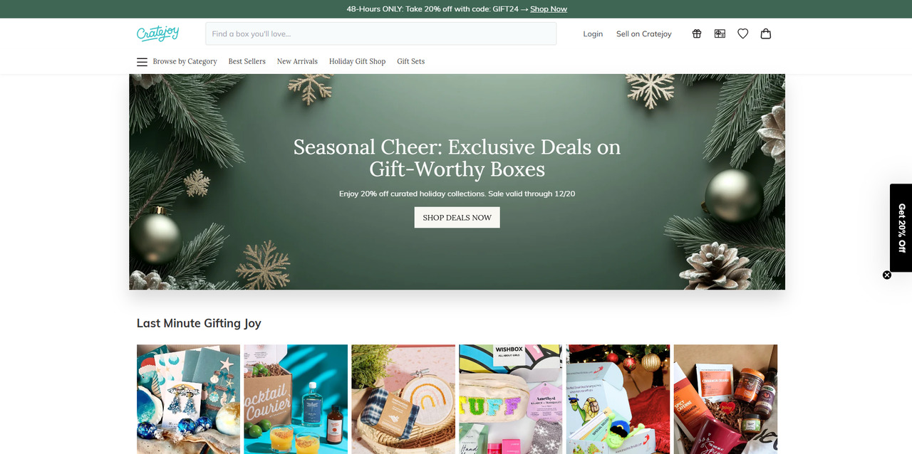 Cratejoy's website.