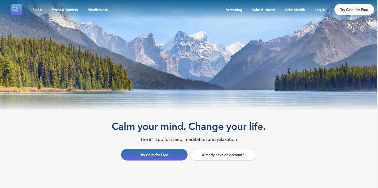 Calm's website.