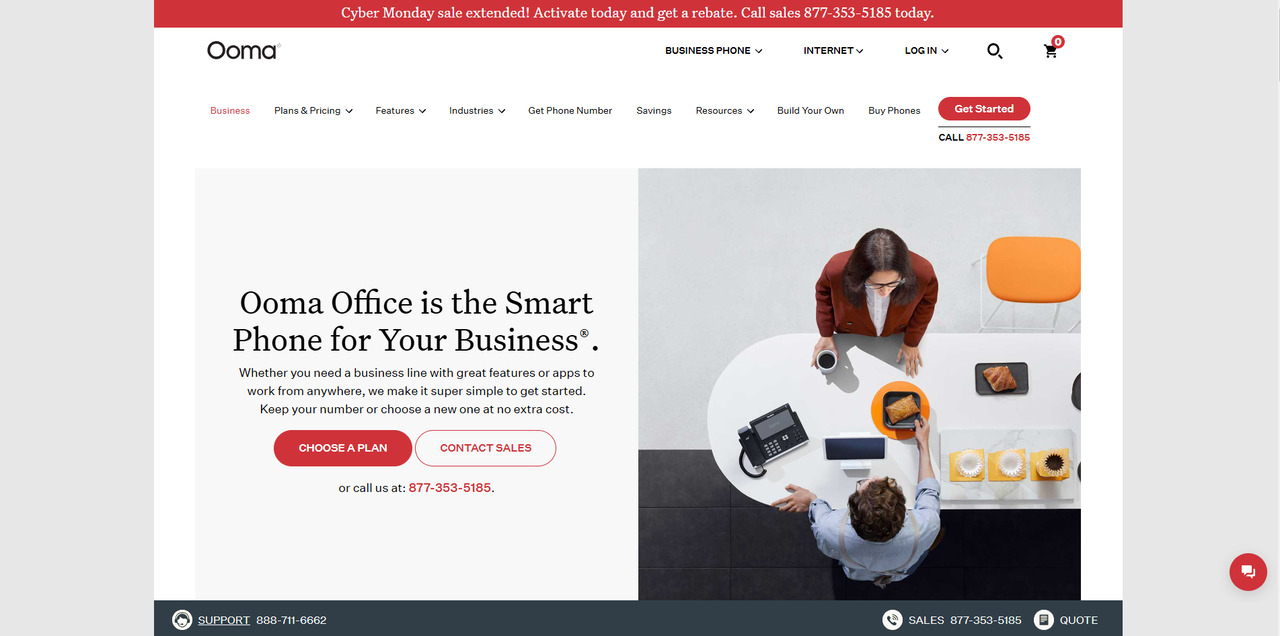 Ooma's website.