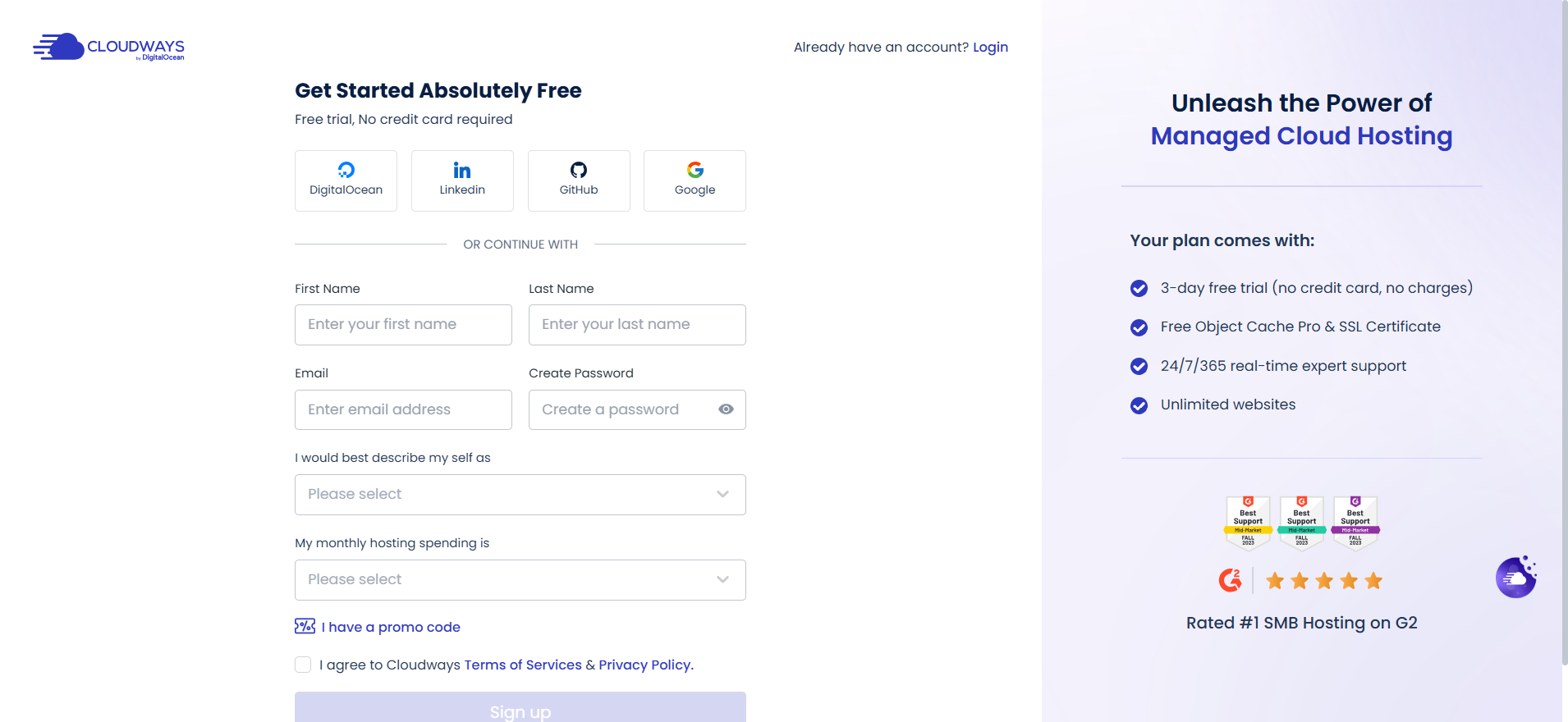 registration form