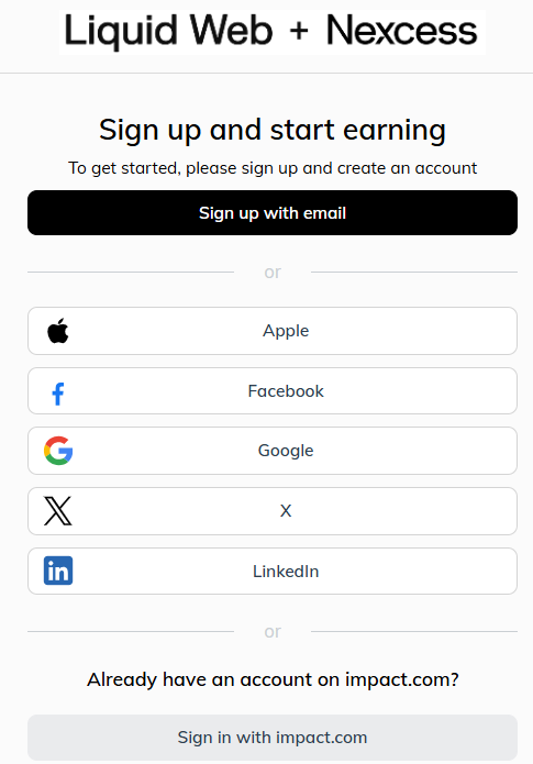 Liquid Web affiliate program Email Verification