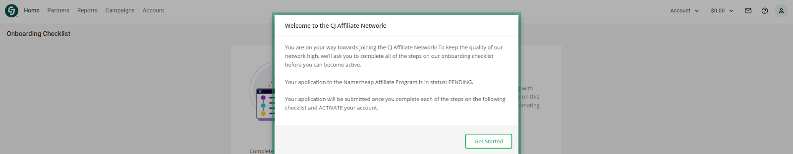 Namecheap affiliate program Onboarding checklist