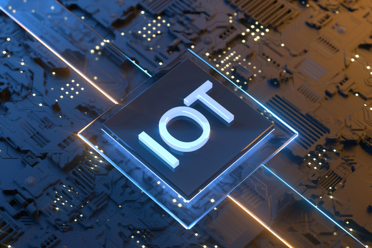 Internet of Things chip on motherboard.