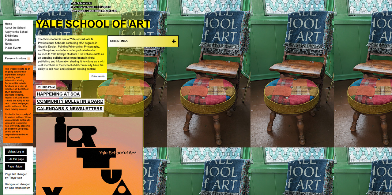 Yale School of Art website.