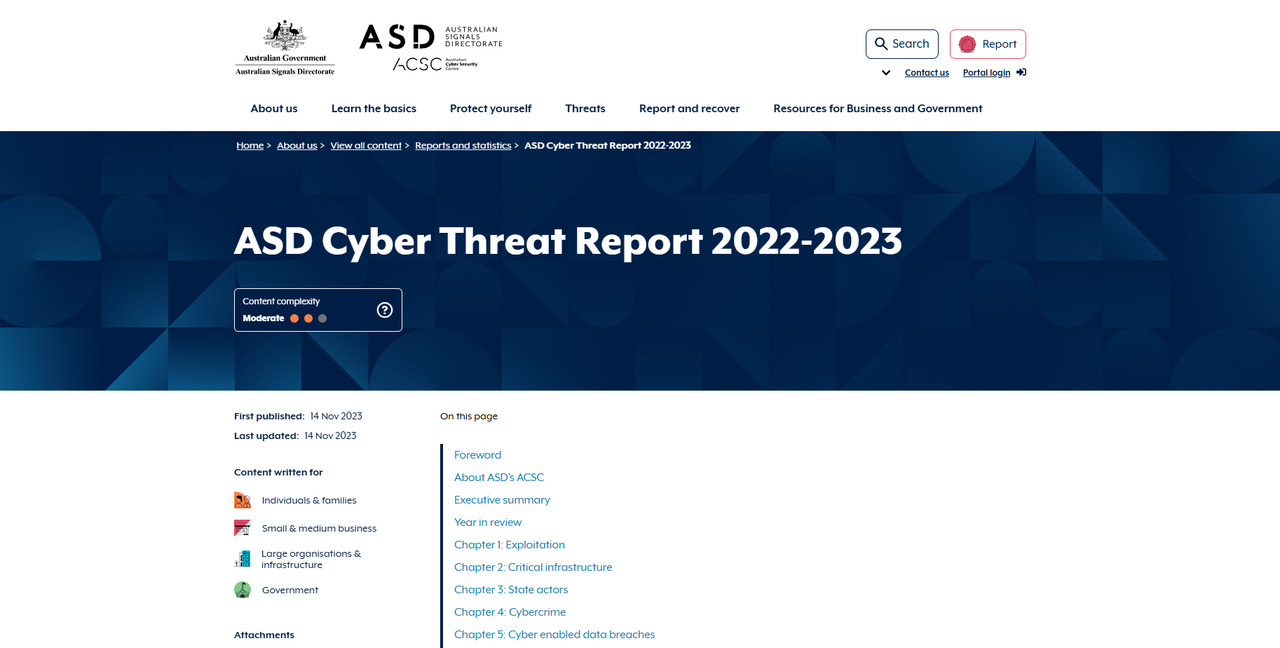 Australian Cyber Security Centre (ACSC) website.