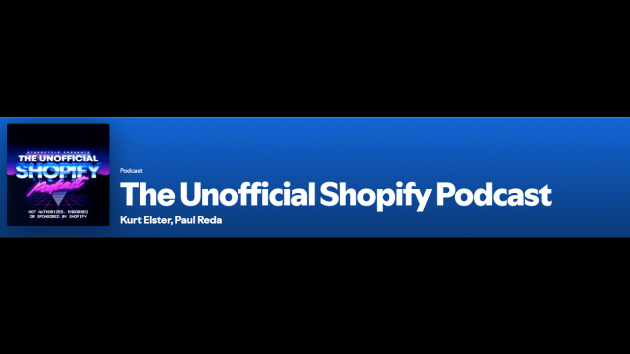 The Unofficial Shopify Podcast logo.