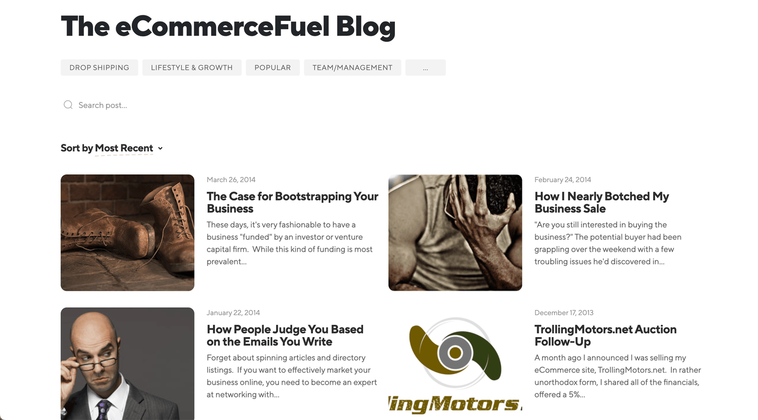 eCommerceFuel Blog with articles from 2014