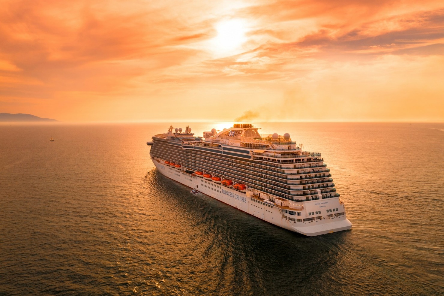 A photo of a cruise ship