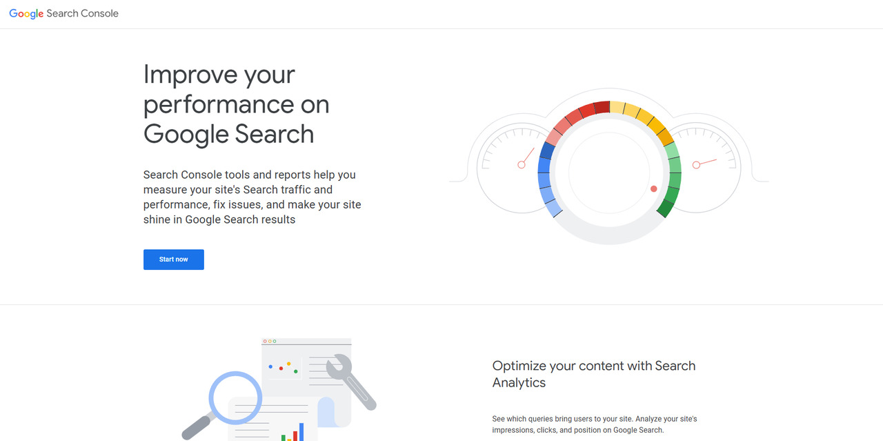 Google Search Console's website.