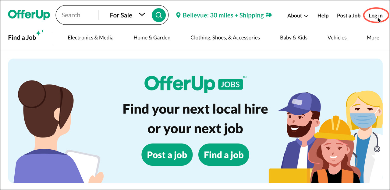 OfferUp's website.