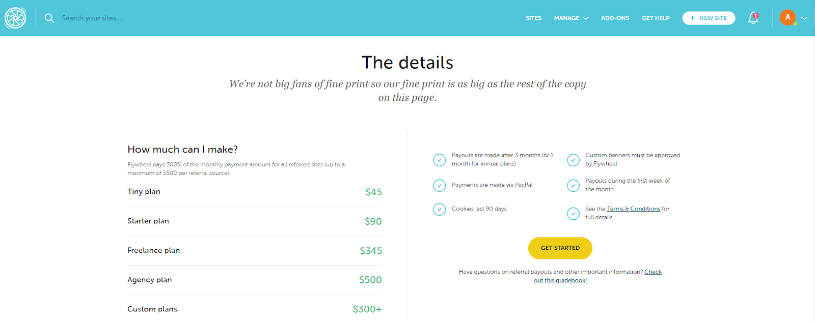Flywheel affiliate program: How much can be earned?